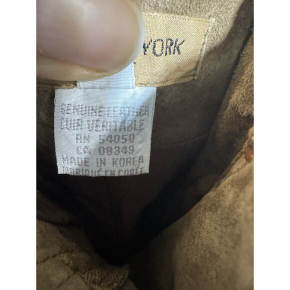 VTG Jones New York Womens 100% Genuine Leather Pants Size 14 Festival Primative - Picture 8 of 13